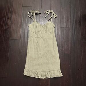 Light Green Dress with Tie Straps